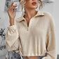 Waffle Cropped Sweater