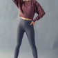 Cropped Crew Top - Burgundy